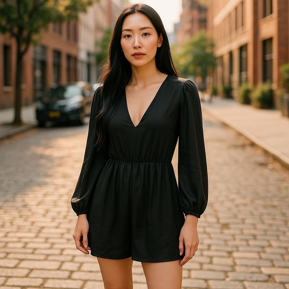 🌟5 for $25 | Dynamite Black Romper
#1220